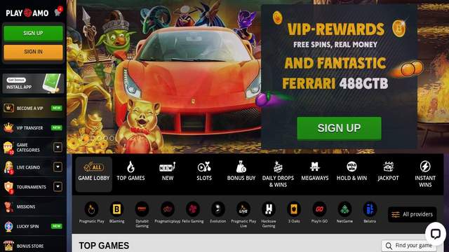 Playamo Casino casino screenshot